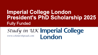 Fully-Funded PhD Imperial College Scholarships 2025