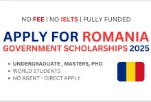 Romania Government scholarship 2025