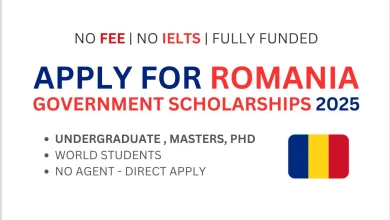 Romania Government scholarship 2025