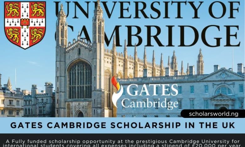 University of Cambridge Gates Scholarship in 2025