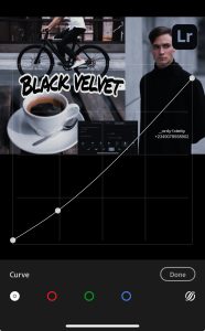 Black Velvet Preset White Curve