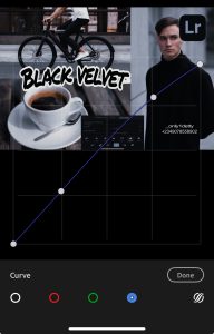 Black Velvet Blue Curve